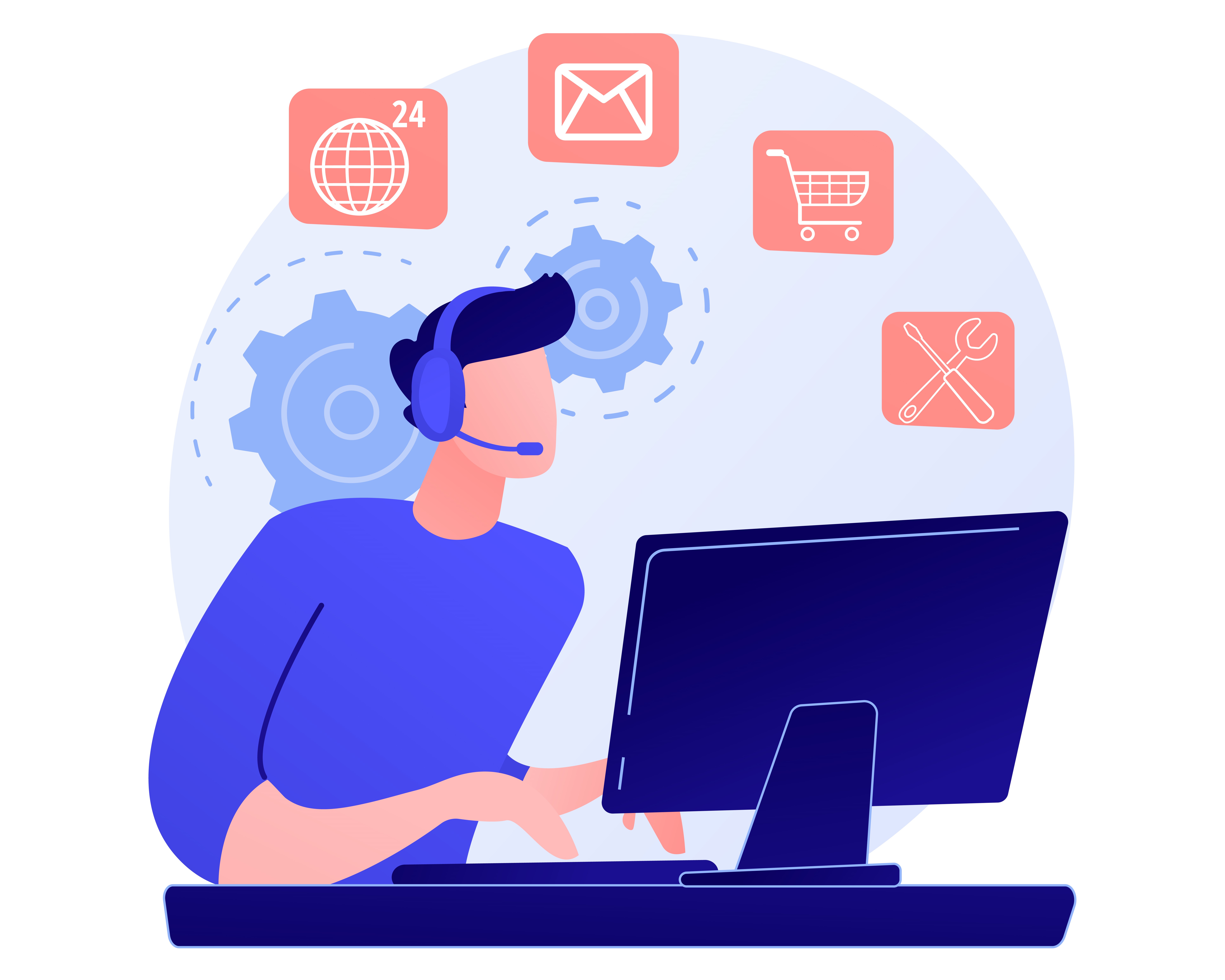 Contact Support Illustration